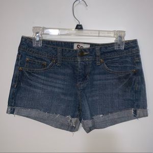 Denim shorts